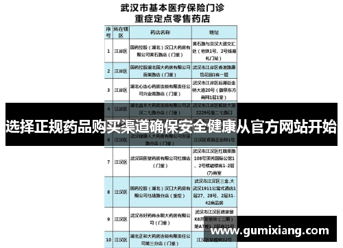 选择正规药品购买渠道确保安全健康从官方网站开始